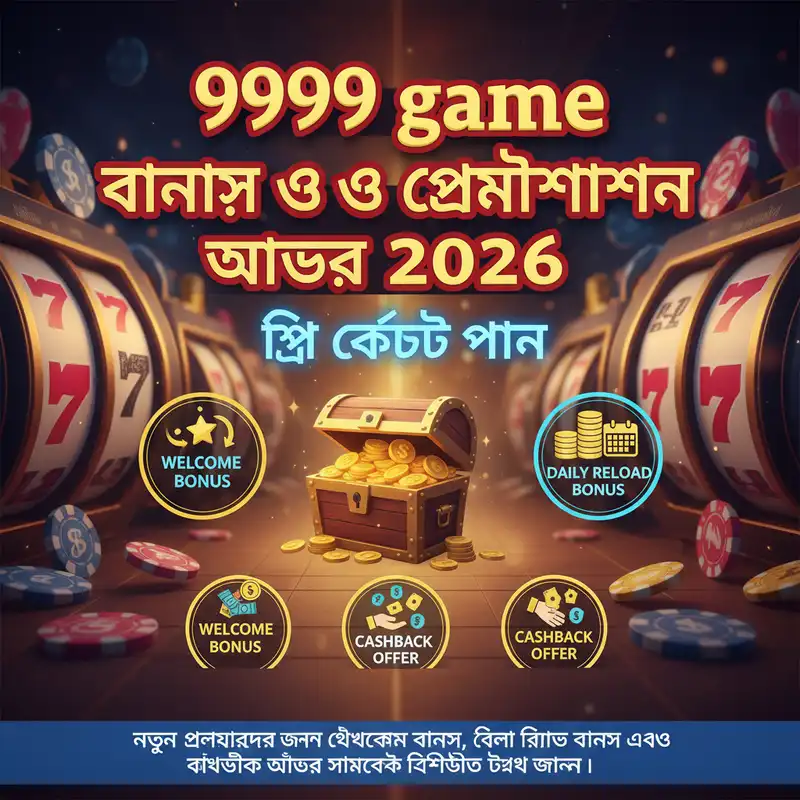 9999 game বোনাস ও প্রমোশন অফার ২০২৬